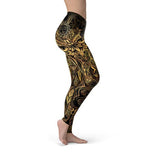 Women's Golden Ornament Owl Leggings