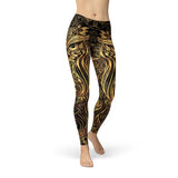 Women's Golden Ornament Owl Leggings