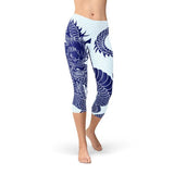 Women's Japanese Dragon Capri Leggings