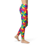 Women's Rainbow Pinwheel Leggings