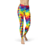 Women's Rainbow Houndstooth Leggings