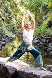 Teal FLORAL Women's Harem Pants