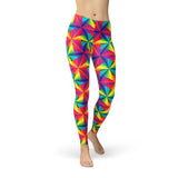 Women's Rainbow Pinwheel Leggings