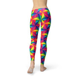 Women's Rainbow Pinwheel Leggings