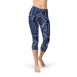 Women's Navy Blue Circuit Capri Leggings