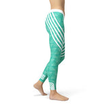 Women's Turquoise Sports Leggings