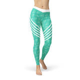 Women's Turquoise Sports Leggings