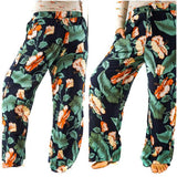 Leaf Print Women's Harem Pants