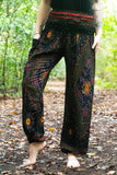 Black PEACOCK Women's Harem Pants