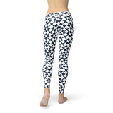 Women's Geometric Blue Tile Leggings