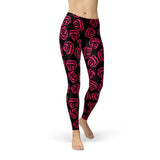 Women's Red Roses Leggings