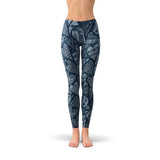 Women's Blue Hearts on Heart Leggings