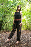 Black PEACOCK Women's Harem Pants