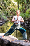 Teal FLORAL Women's Harem Pants