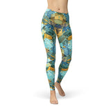 Women's Hexagon Floral Leggings