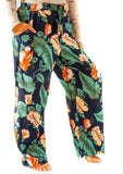 Leaf Print Women's Harem Pants
