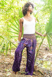 Purple PEACOCK Women's Harem Pants