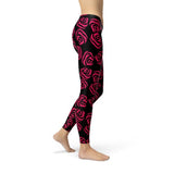 Women's Red Roses Leggings