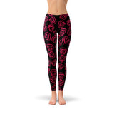 Women's Red Roses Leggings