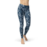 Women's Blue Hearts on Heart Leggings