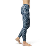 Women's Blue Hearts on Heart Leggings