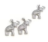 Elephant Pendant, Sterling Silver Pendant, Elephant Charm, Animal