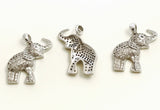 Elephant Pendant, Sterling Silver Pendant, Elephant Charm, Animal