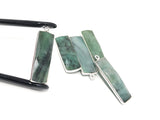 Emerald  Charms, Gemstone Charms, Sterling Silver Charms, Jewelry Maki