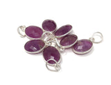 Sterling Silver Pink Sapphire Pendant, Natural Gemstone Pendants,  Who