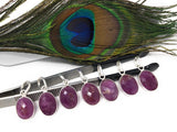Sterling Silver Pink Sapphire Pendant, Natural Gemstone Pendants,  Who