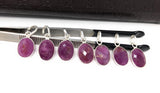 Sterling Silver Pink Sapphire Pendant, Natural Gemstone Pendants,  Who