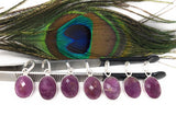 Sterling Silver Pink Sapphire Pendant, Natural Gemstone Pendants,  Who