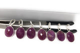 Sterling Silver Pink Sapphire Pendant, Natural Gemstone Pendants,  Who