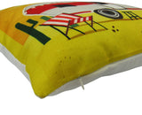 Happy Camper | Red | Pillow Cover | Camper Decorations | Throw Pillow Maroon Abderus