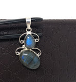 Labradorite Gemstone Pendant, Sterling Silver Gemstone Jewelry, DIY Pe