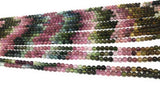 Natural Tourmaline Gemstone Beads, AAA Grade Multi Tourmaline Smooth R