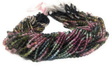 Natural Tourmaline Gemstone Beads, AAA Grade Multi Tourmaline Smooth R