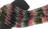 Natural Tourmaline Gemstone Beads, AAA Grade Multi Tourmaline Smooth R