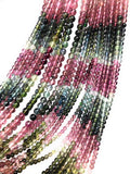 Natural Tourmaline Gemstone Beads, AAA Grade Multi Tourmaline Smooth R