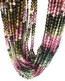 Natural Tourmaline Gemstone Beads, AAA Grade Multi Tourmaline Smooth R