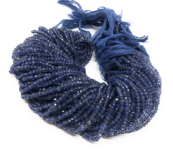 Natural Iolite Faceted Beads, Gemstone Beads, Wholesale Beads, Bulk