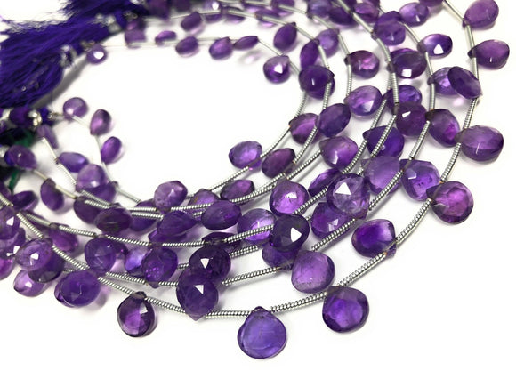 Natural Amethyst Gemstone Beads, Amethyst Briolette Beads, Jewelry