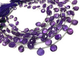 Natural Amethyst Gemstone Beads, Amethyst Briolette Beads, Jewelry