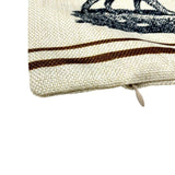 English Setter | Pillow Cover | 18 x 12 | Primitive Decor | Vintage Maroon Abderus