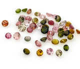 10 Pcs Tourmaline Cut Stones, Natural Multi Tourmaline Loose