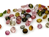 10 Pcs Tourmaline Cut Stones, Natural Multi Tourmaline Loose