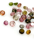 10 Pcs Tourmaline Cut Stones, Natural Multi Tourmaline Loose
