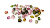 10 Pcs Tourmaline Cut Stones, Natural Multi Tourmaline Loose