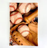 Baseball Bat | 12x 18 | Baseball Glove | Baseballs | Old Baseballs | Maroon Abderus