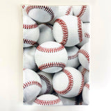 Baseballs | White | Teen Room Decor | Baseball Decor | Baseball Room Maroon Abderus